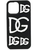 Dolce & Gabbana coque d'iPhone 13 Pro Max à logo embossé - Noir