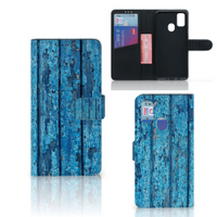 Samsung Galaxy M21 | M30s Book Style Case Wood Blue