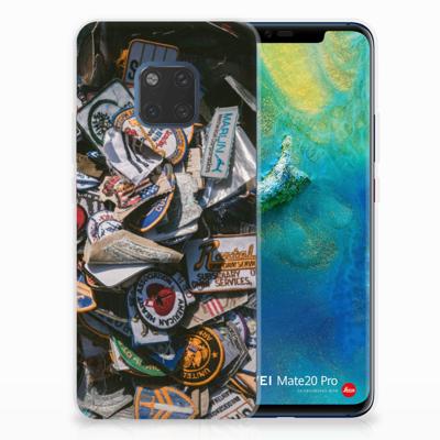 Huawei Mate 20 Pro Siliconen Hoesje met foto Badges Huawei Mate 20 Pro Siliconen Hoesje met foto Badges