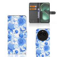 Hoesje voor OPPO Find X6 Pro Flowers Blue