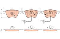 Remblokkenset, schijfrem TRW, u.a. fÃ¼r Audi - thumbnail