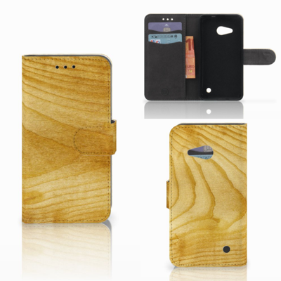 Microsoft Lumia 550 Book Style Case Licht Hout Microsoft Lumia 550 Book Style Case Licht Hout
