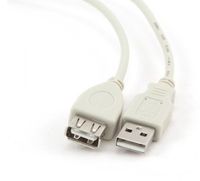 Gembird CC-USB2-AMAF-75CM/300 USB-kabel 0,75 m USB 2.0 USB A Wit - thumbnail