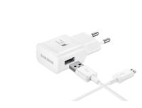 Samsung EP-TA20EWEUGWW GSM-lader Micro-USB Met snellaadfunctie Wit