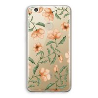 Peachy flowers: Huawei Ascend P8 Lite (2017) Transparant Hoesje