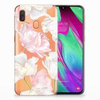 Samsung Galaxy A40 TPU Case Lovely Flowers - thumbnail