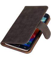 Bookwallet bark grijs hoes Samsung Galaxy S5