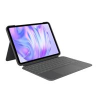 Logitech Combo Touch iPad Pro 11-inch (M4)(2024) Toetsenbordhoes - afneembaar toetsenbord met achtergrondverlichting en kickstand, comfortabel typen, multifunctionele modus - Grafiet, QWERTY