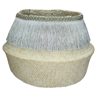 Wants&Needs Accessoires Mand Zeegras Zilver 45 X 45 X 30 Wants&Needs Accessoires Mand Zeegras Zilver 45 X 45 X 30