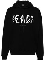 44 LABEL GROUP hoodie à logo Peace - Noir - thumbnail