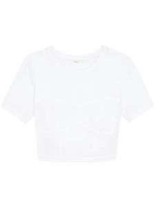 A.L.C. t-shirt crop à encolure ronde - Blanc