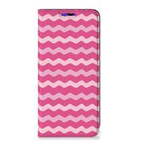 Samsung Galaxy A13 (5G) | Samsung Galaxy A04s Hoesje met Magneet Waves Pink