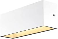 SLV wandopbouwarmatuur 1005156 / verlichting voor wanden, wegen, ingangen, tuinlamp / IP44 3000/4000K 24 W 2700/4150 lm wit 105 graden