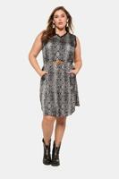 Ulla Popken Jurk, snakeprint, recht model - Grote Maten