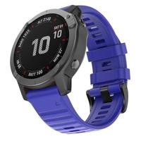 By Qubix - Siliconen bandje - Kobalt blauw - Compatible met Garmin Fenix 8-51mm - Compatible Garmin bandje
