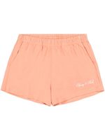 Sporty & Rich short en coton à logo imprimé - Orange