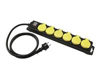 Eurolite 30240156 distributeur 6-vouw IP44 SW 5M