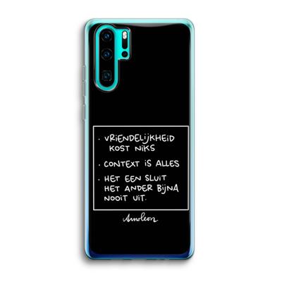 Mijn Motto's: Huawei P30 Pro Transparant Hoesje