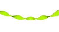 Folat - Neon groene Crepe Papier Slinger - 18 meter