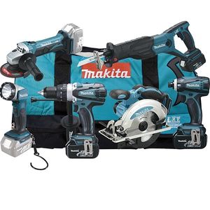 Makita DLX6011 | 6 delige 18V Li-Ion accu combi set (3x 3.0Ah accu) in tas - DLX6011