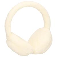 Pluche oorwarmers wit voor volwassenen   -