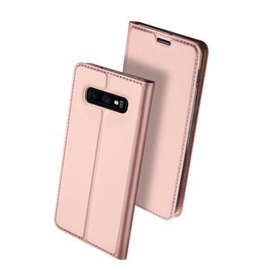 Dux Ducis - pro serie slim wallet hoes - Samsung Galaxy S10e - Rose Goud Dux Ducis - pro serie slim wallet hoes - Samsung Galaxy S10e - Rose Goud