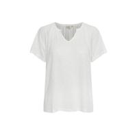 Cream T-shirt wit