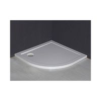 Luxe Douchebak Kwart Rond 90X900X4 cm Inbouw Wit Aqua Splash