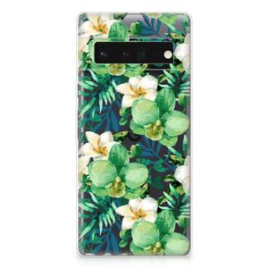 Google Pixel 6 Pro TPU Case Orchidee Groen