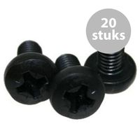 Adam Hall M6x12mm bout zwart (20 stuks) - thumbnail