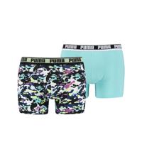 Puma Boxershorts Camo 2-pack Yellow/Blue-S