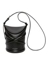 Alexander McQueen petit sac à bandoulière The Curve en cuir - Noir