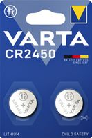 Batterij Varta knoopcel CR2450 lithium blister ÃƒÆ' 2stuk