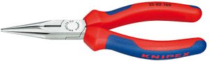 Knipex 25 02 140 Elektronica en fijnmechanica Platte rondbektang Recht 140 mm