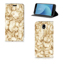 Samsung Galaxy J7 2017 | J7 Pro Standcase Marmer Goud