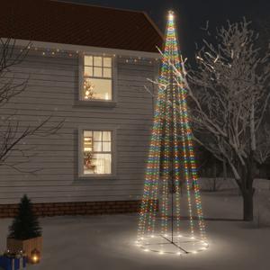 VidaXL Kegelkerstboom 1134 LED&apos;s meerkleurig 230x800 cm