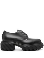 Off-White Exploration leather derby shoes - Noir