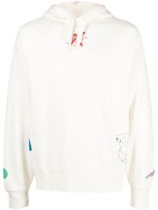 PS Paul Smith hoodie en coton à lien de resserrage - Blanc