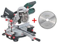 Metabo Afkortzaag KGS 216 M met trekfunctie | nieuw model + extra zaagblad - 690827000