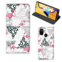 Samsung Galaxy M30s | M21 Hoesje maken Flamingo Triangle