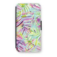 Tropical Palms Blue: iPhone 7 Flip Hoesje - thumbnail