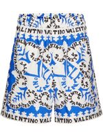 Valentino Garavani short à taille élastiquée - Bleu