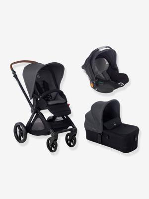 Combinatie trio JANE met kinderwagen Muum + reiswieg Micro + groep 0+ autostoel Koos iSize R1 zwart (cold black)