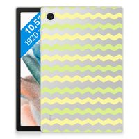 Samsung Galaxy Tab A8 2021/2022 Hippe Hoes Waves Yellow - thumbnail