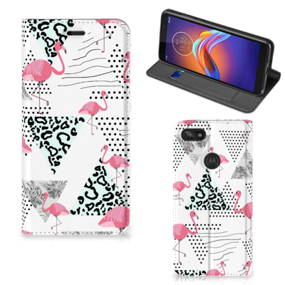 Motorola Moto E6 Play Hoesje maken Flamingo Triangle