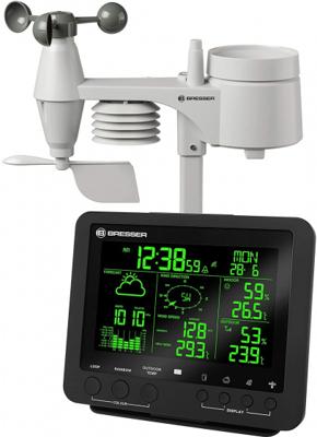 Bresser Optics 7002520CM3000 digitale weerstation Zwart, Wit LED Batterij/Accu