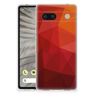 TPU Hoesje voor Google Pixel 7A Polygon Red