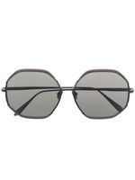 Linda Farrow lunettes de soleil Camila Hexagon - Noir