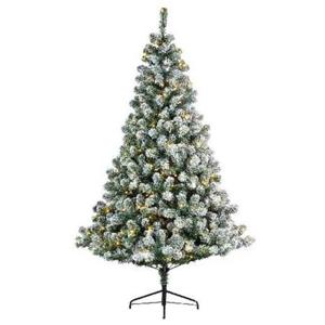 Everlands Kunst kerstboom - H150 cm - met sneeuw en verlichting - Imperial pine