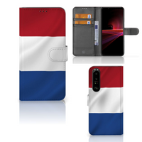 Sony Xperia 1 III Bookstyle Case Nederlandse Vlag